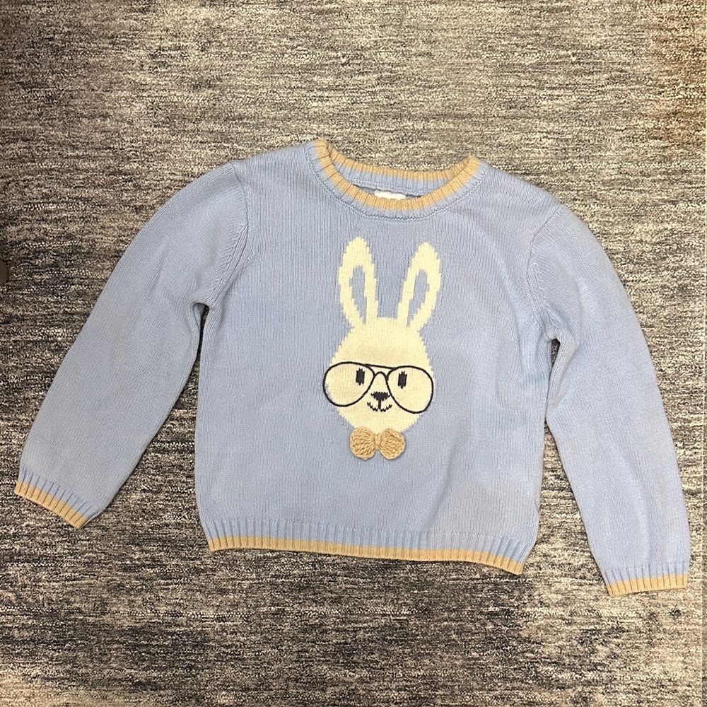 Wonder Nation Light Blue Sweater with Bunny Design